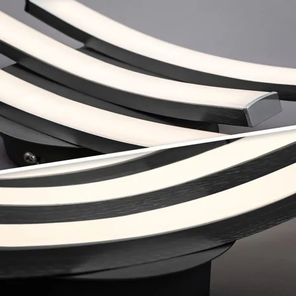 Plafoniera LED 3xLED/6W/230V 2700K nera