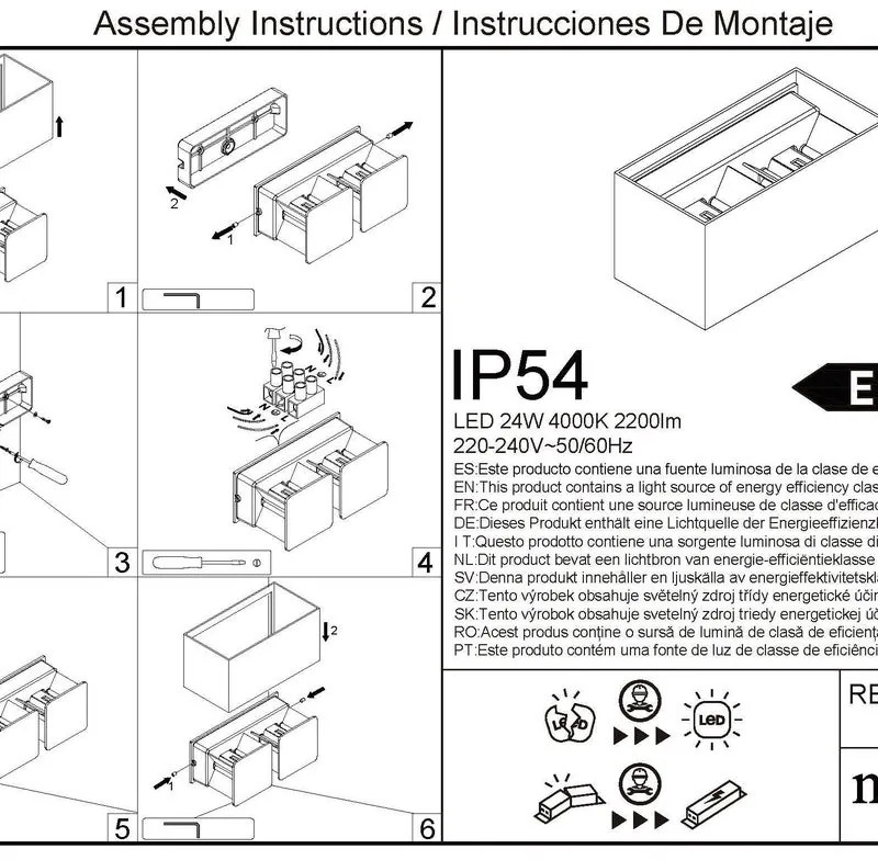 Applique LED moderno da esterno Davos Double doppia luce marrone IP54, luce bianco naturale 91.6 lumen, MANTRA