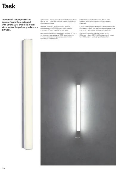 Redo 01-2331 - Specchio da bagno illuminato LED TASK LED/24W/230V 120 cm IP44 cromato
