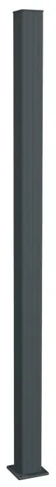 Palo quadrato in alluminio GARDENGATE grigio L 10 x H 180 x Sp 10 cm