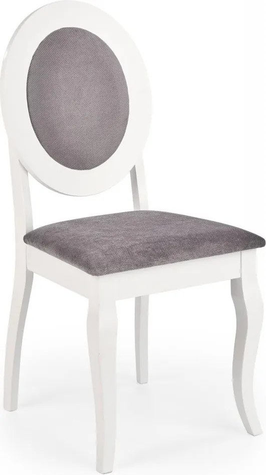 Sedia Barock materiale grigio bianco