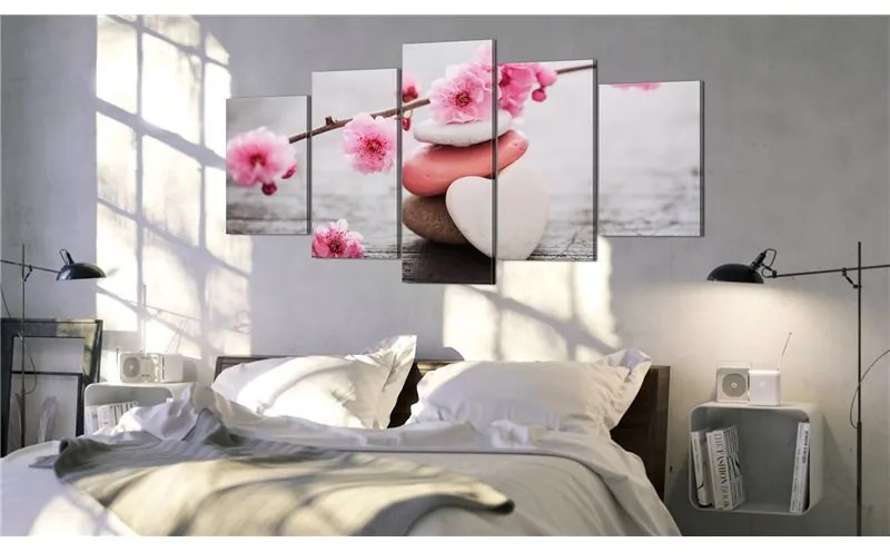 Quadro Zen: Cherry Blossoms III  Colore Marrone, Dimensioni e Misure 100x50