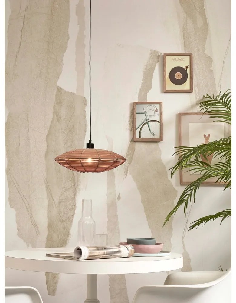 Lampada a sospensione con paralume in rattan in colore naturale ø 40 cm Tanami - Good&amp;Mojo