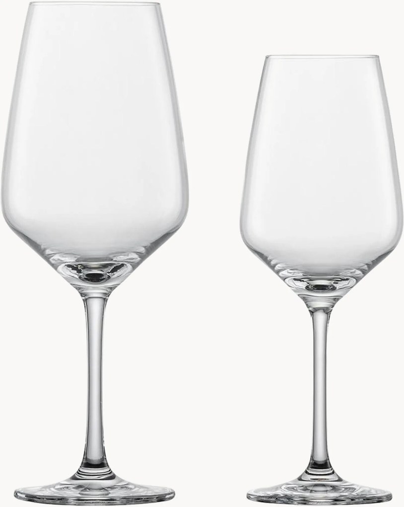 Set di 8 bicchieri da vino rosso e bianco Tulip
