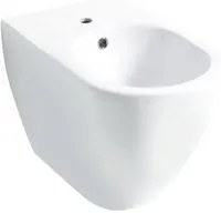 Bidet filomuro serie Skip 55 in ceramica bianca lucida - Disegno Ceramica