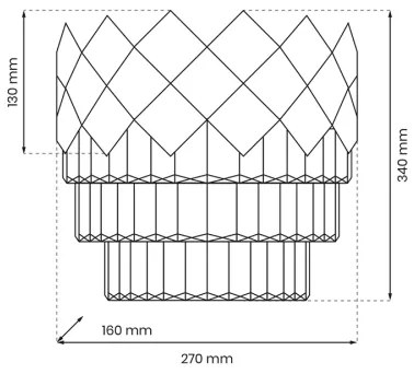 Applique CARISMA 2xE14/40W/230V cromo lucido