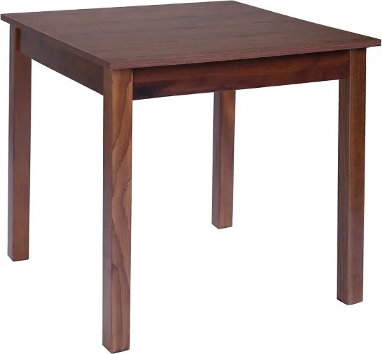Tavolo fisso in legno con gamba quadrata RISTORANTE misura 80x80 NOCE