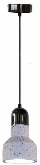 Lampadario a sospensione con filo TERRAZZO 1xE27/60W/230V diametro 12 cm color crema