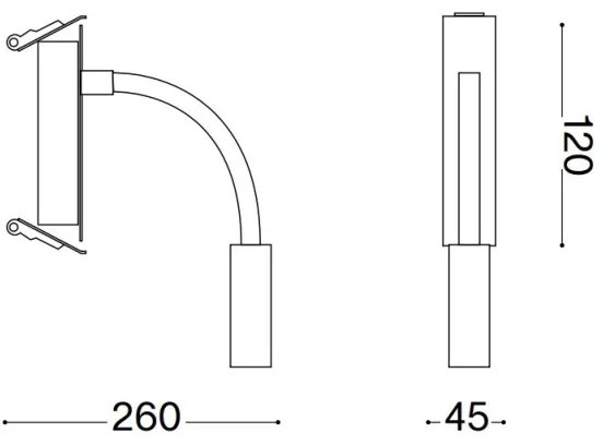 Ideal Lux - Lampada LED flessibile IO LED/3W/230V CRI 90 nera