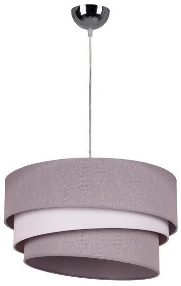 Duolla - Lampadario a sospensione con filo TRIO 1xE27/40W/230V diametro 45 cm grigio/bianco