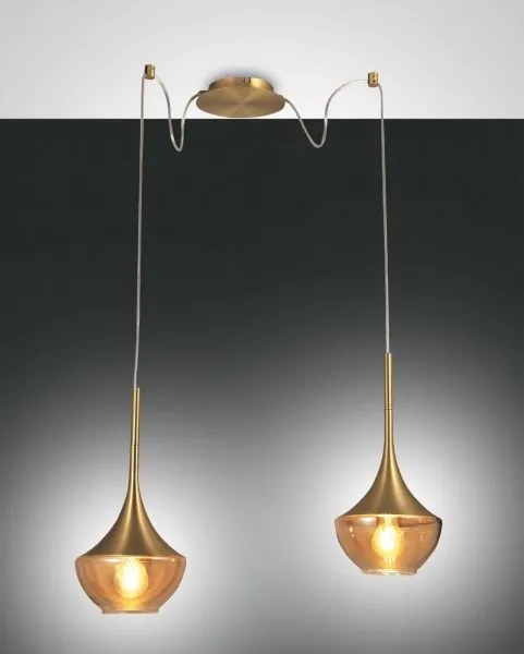 Apollo sospensione ottone sat.2 luce 3623-42-119