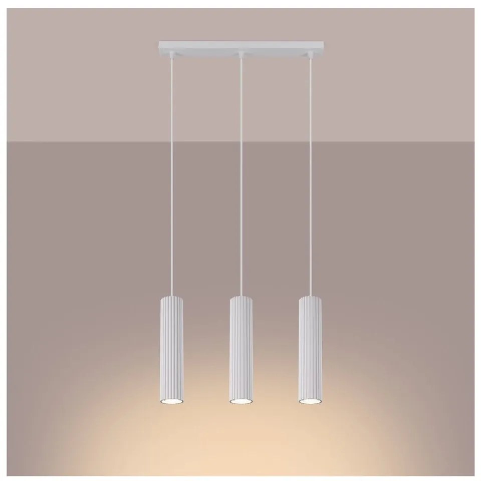 Lampadario bianco Gleam – Sollux