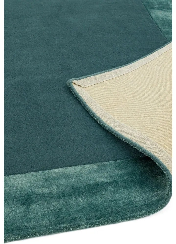 Tappeto in misto lana tessuto a mano color petrolio 120x170 cm Ascot - Asiatic Carpets