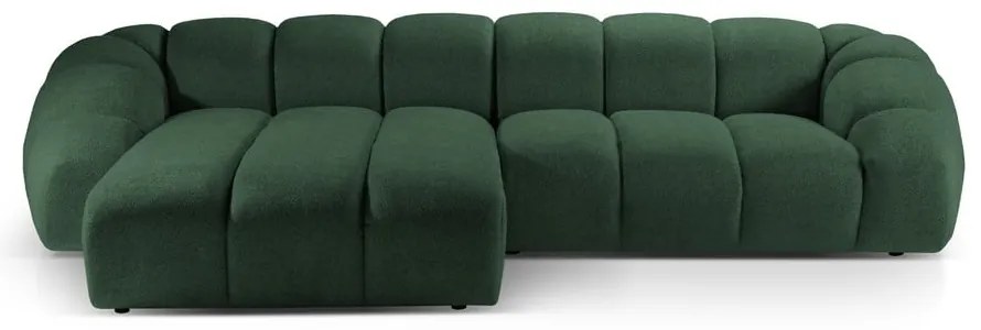 Divano angolare verde (con penisola a sinistra) Diana – Micadoni