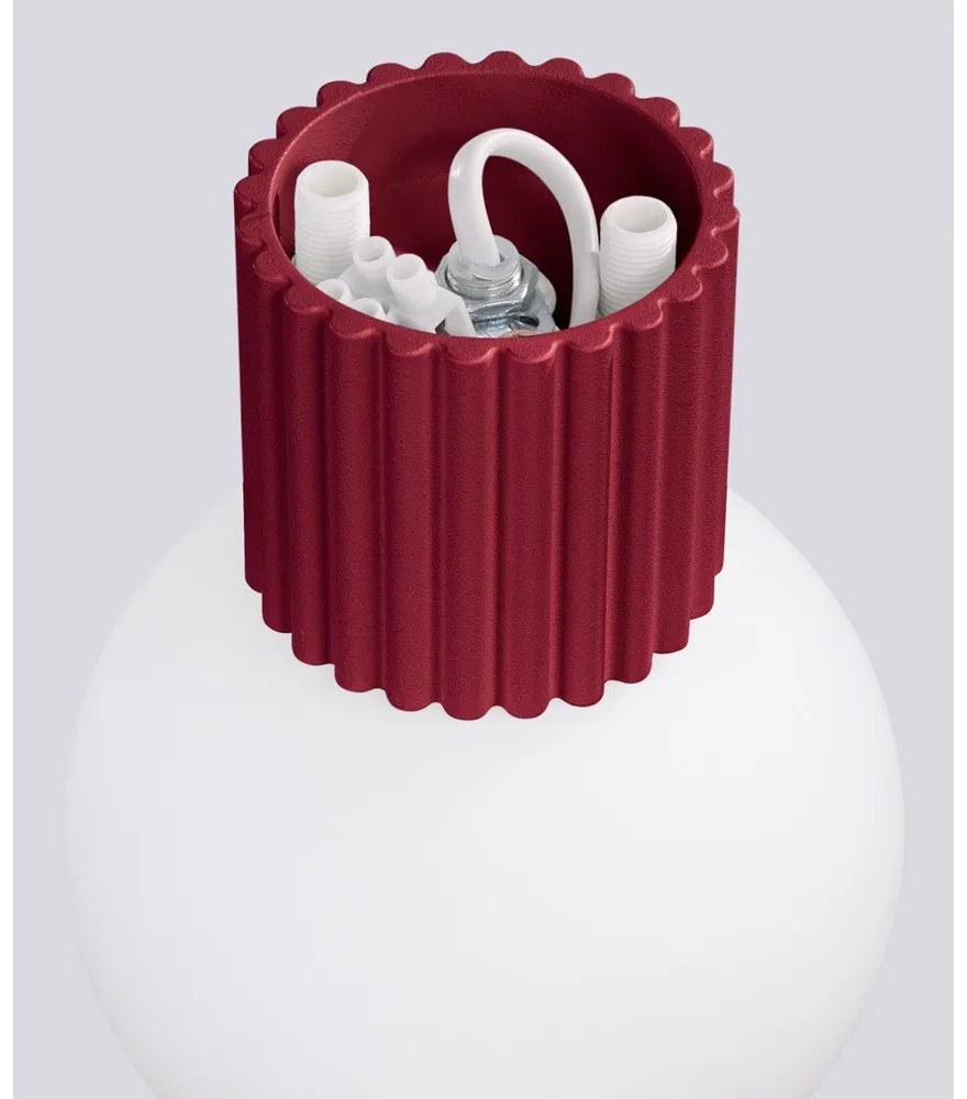 Lampada da parete burgundy Orbital – Sollux