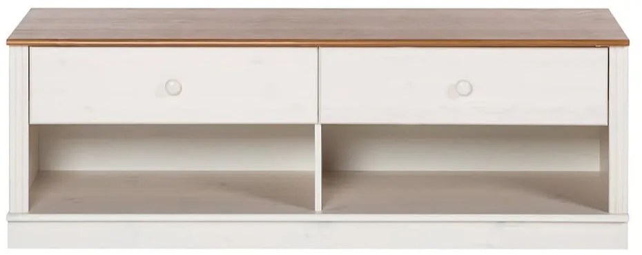 Mobile TV bianco in legno di pino 137x47 cm Anita - Støraa