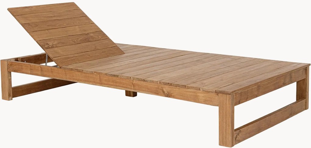 Lettino prendisole doppio in legno di teak Honolulu