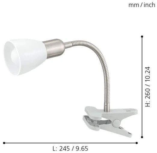 Eglo 92932 - Lampada LED con clip DAKAR 3 1xE14/4W/230V