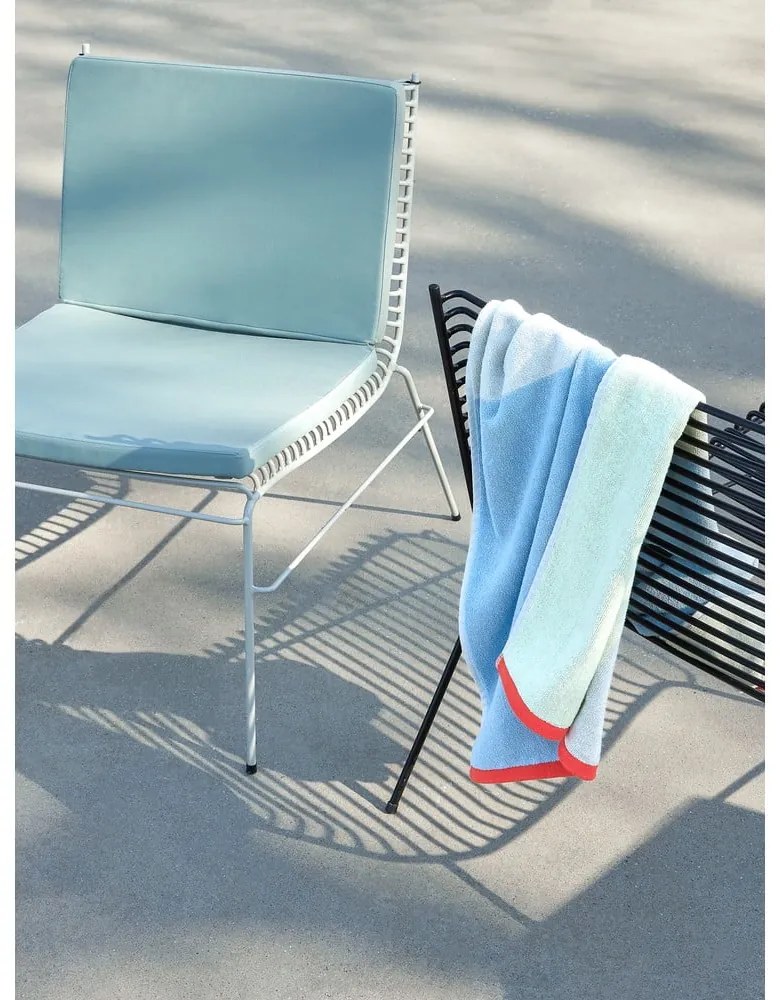 Asciugamano azzurro in spugna di cotone 70x140 cm Block - Hübsch