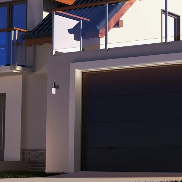 Rabalux 77030 - Lampada solare da parete LUTTO LED/1W/3,7V IP44 nera