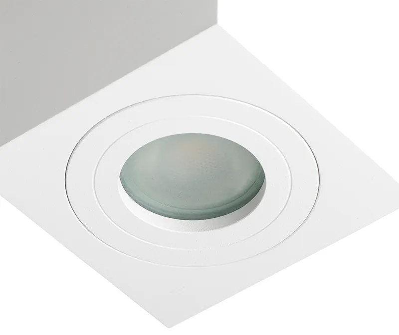 Faretto da bagno quadrato moderno bianco - Capa