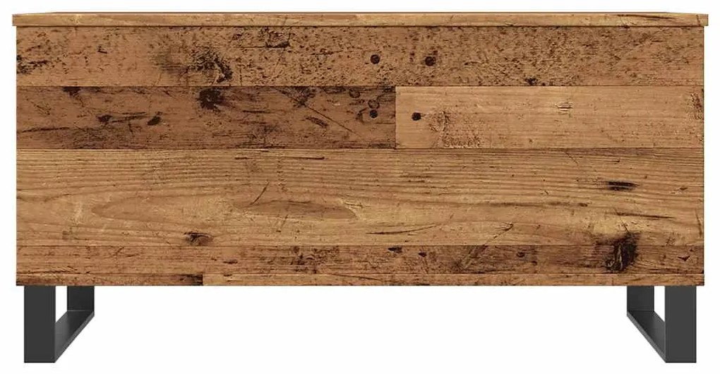 Tavolino da salotto legno antico 90x44,5x45 cm in truciolato