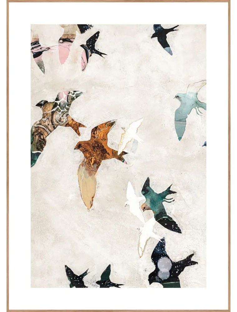 Dipinto 30x40 cm Abstract Birds - Malerifabrikken