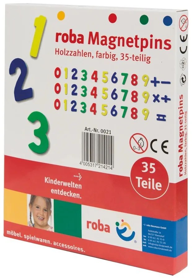 Set di magneti 35 pezzi Numbers - Roba