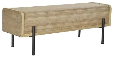 Panca DKD Home Decor Naturale Legno Metallo 120 x 40 x 43 cm