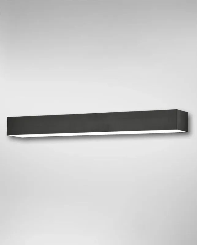 Applique LED moderno MISTRAL nero IP20, con regolazione di temperatura 2100 lumen