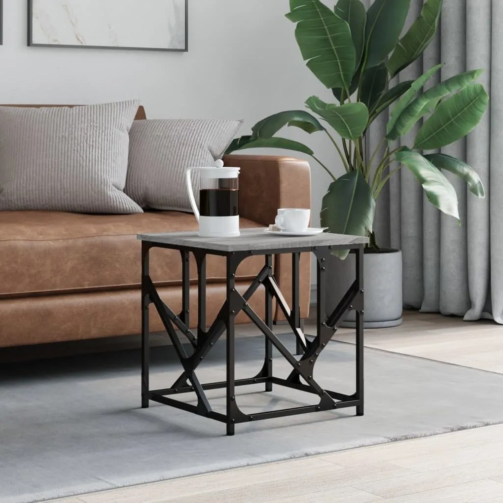 Tavolino Salotto Grigio Sonoma 45x45x47,5 Cm Legno Multistrato /
