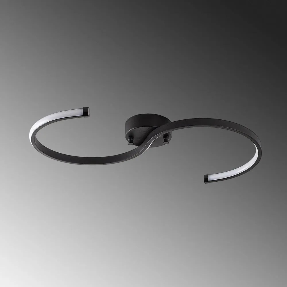 Plafoniera LED nera 25x10 cm Es - Opviq lights