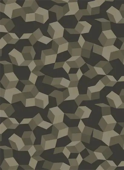 Cole & Son Carta da parati Ingot - Charcoal/ Silver