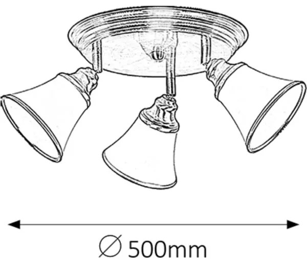 Rabalux 6548 - Faretto GRANDO 3xE14/40W/230V