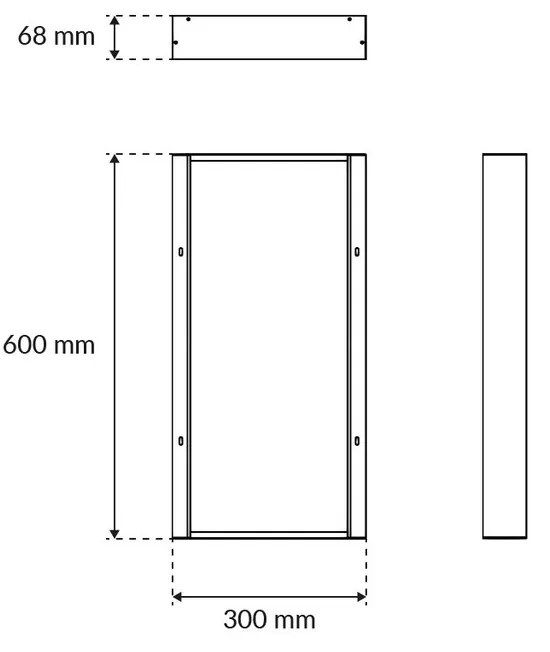 Cornice a Plafoniera per Pannello LED 60x30 cm