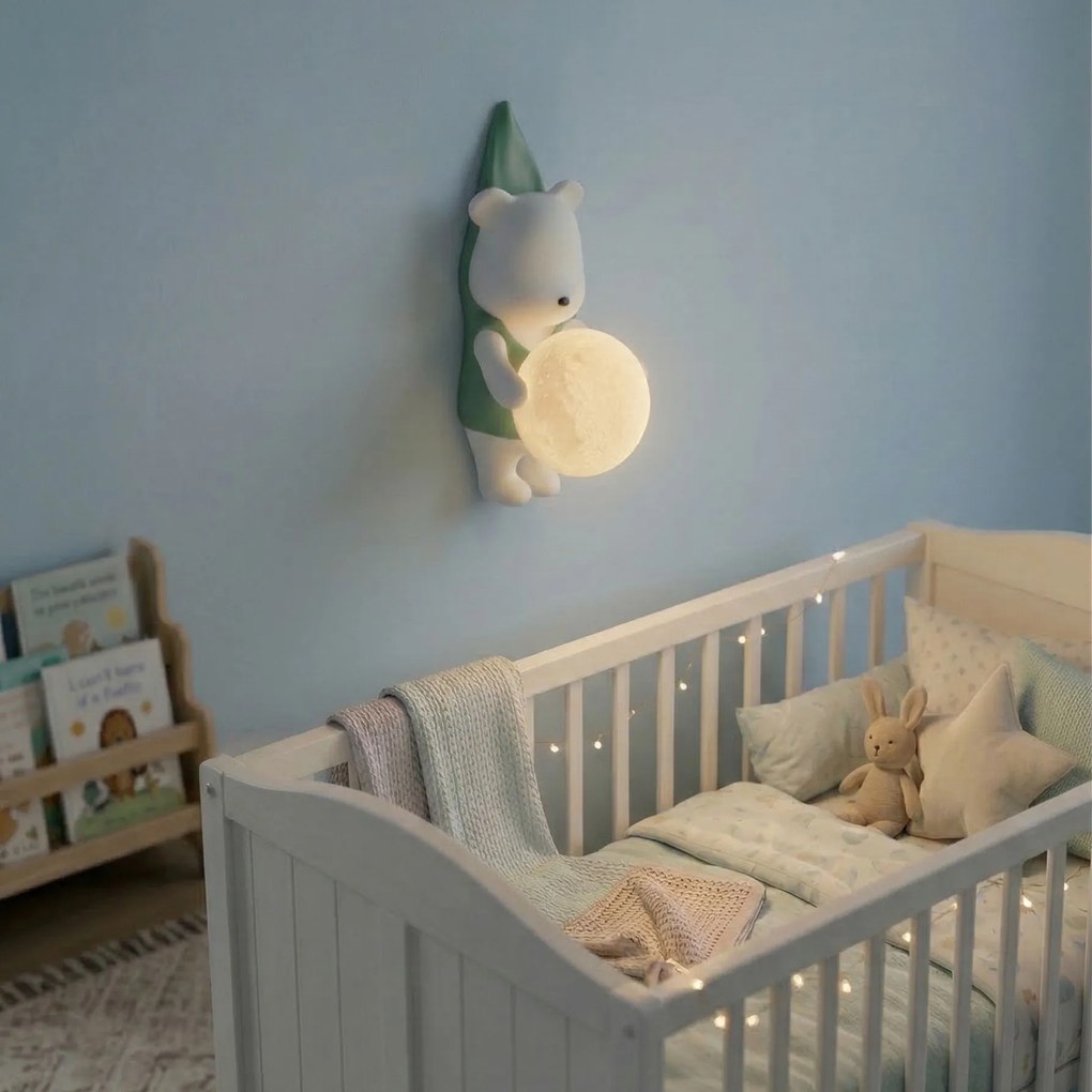 LAMPADA DA PARETE ORSO IN CAMICIA G169-1W BLUE