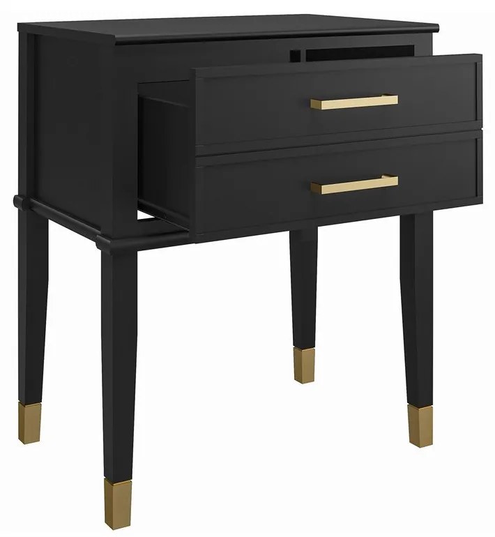 Comodino nero Westerleigh – CosmoLiving by Cosmopolitan