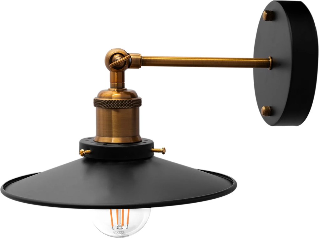 LAMPADA PORTO   APP184-1W LAMPADA DA MURO BLACK