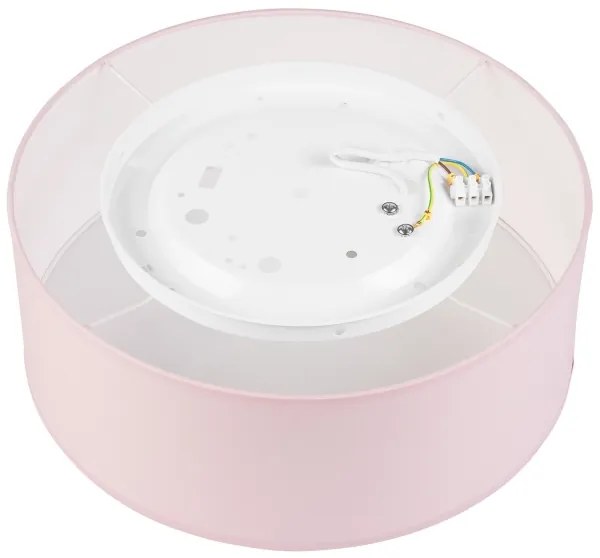 Plafoniera SIRJA PASTEL 1xE27/60W/230V diametro 35 cm rosa