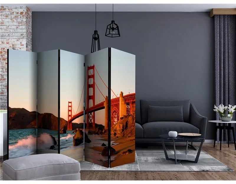 Paravento  Golden Gate Bridge  sunset, San Francisco II [Room Dividers]  Colore ---, Dimensioni e Misure 225x172