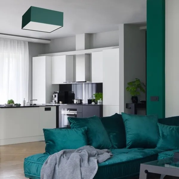 Plafoniera VERDE 3xE27/60W/230V 50x50 cm verde