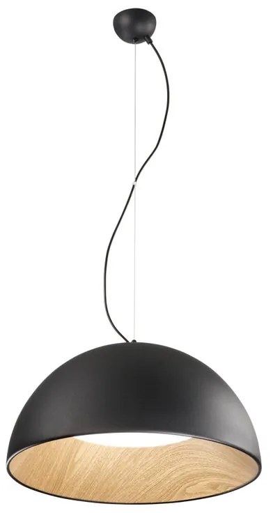 Lampadario LED glamour LED-COCO-S50-NER nero Ø50cm, luce con 3 temperature di colore 4400 lumen, LUCE AMBIENTE DESIGN