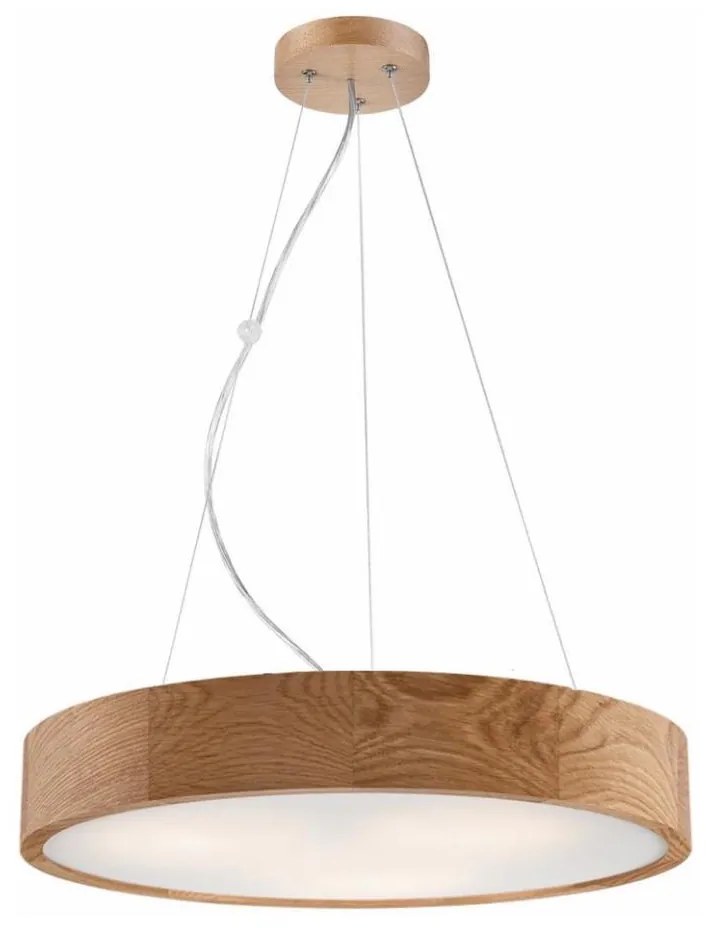 Lampadario a cavo OAK 3xE27/60W/230V rovere Ø 47,5 cm