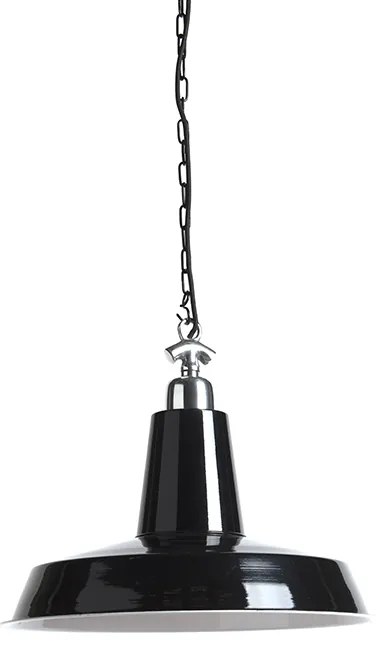 Set di 2 lampade a sospensione industriali nere - Warrior