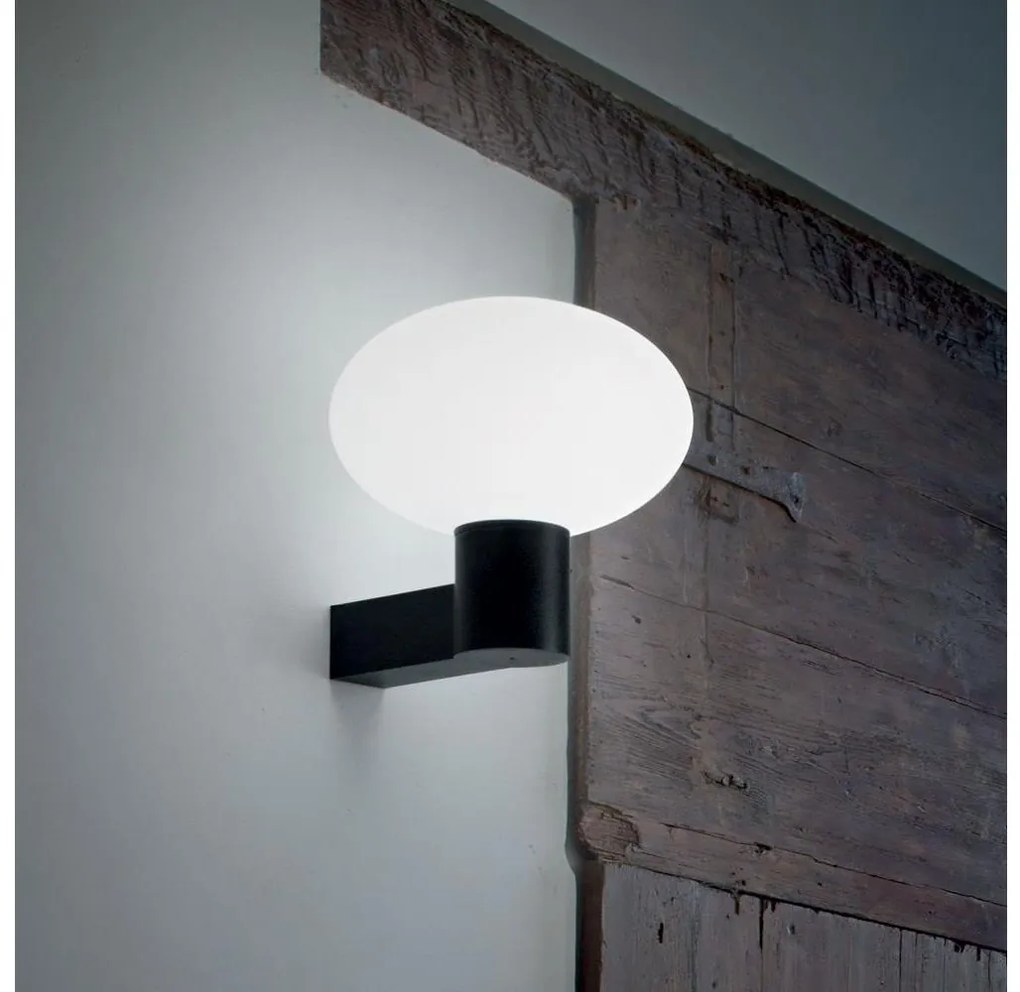 Ideal Lux - Applique da esterno CLIO 1xE27/42W/230V IP44 nero