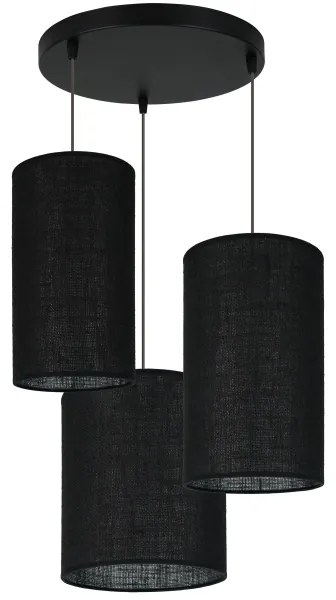 Brilagi - Lampadario a cavo TUBES 3xE27/15W/230V nero