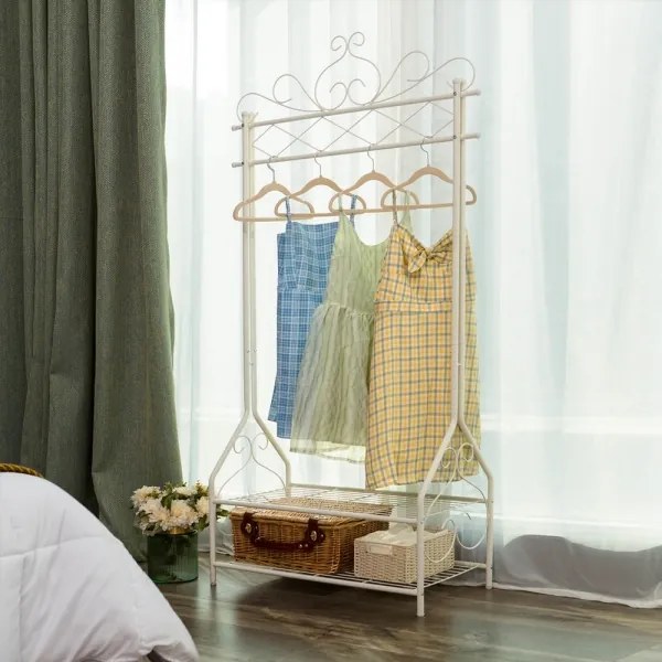 Appendiabiti da terra LINEA bianco