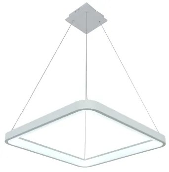 Brilagi - Lampadario a sospensione dimmerabile a LED FALCON SLIM LED/50W/230V 50x50 cm bianco + telecomando