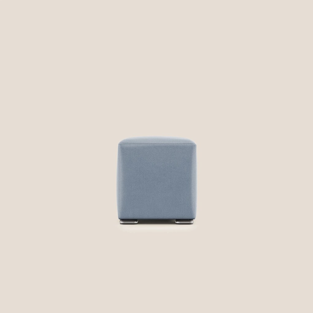 Cube pouf in microfibra smacchiabile T11 carta da zucchero