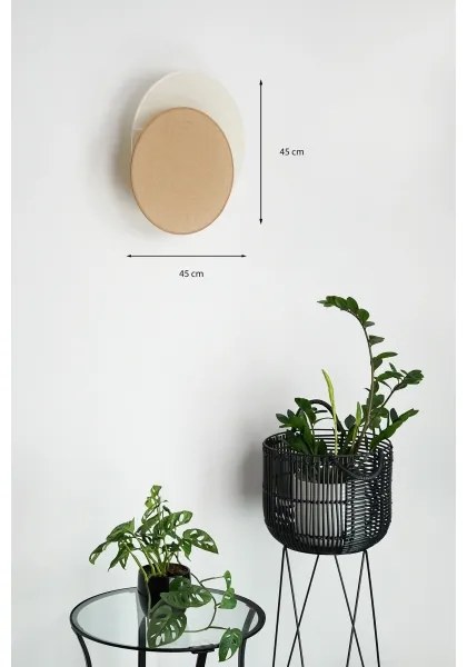 Brilagi - Applique CIRCLES 1xE27/15W/230V 45x45 cm beige/color crema